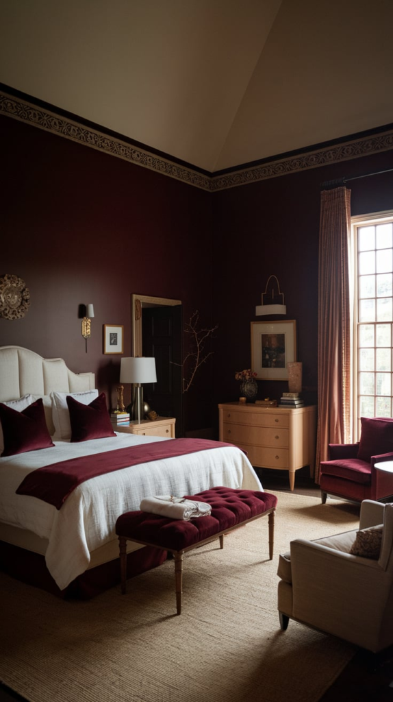 Dark wood bedroom furniture