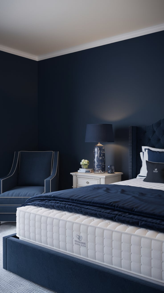 Natural elements in bedroom