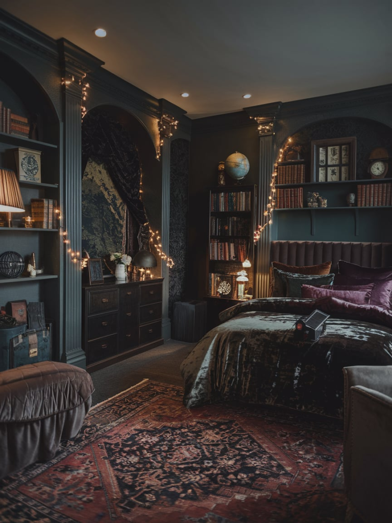 Dark Academia Bedroom Sanctuary
