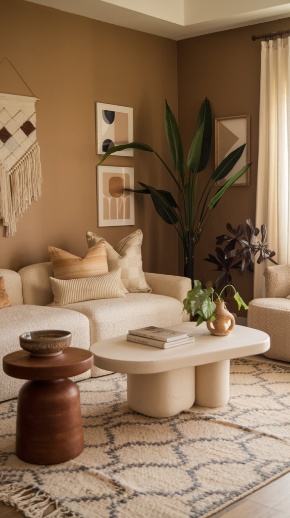 Vintage accents in living room