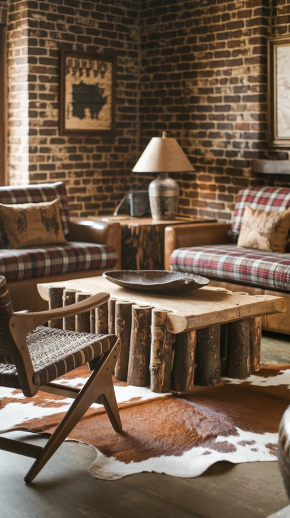 Western style fireplace