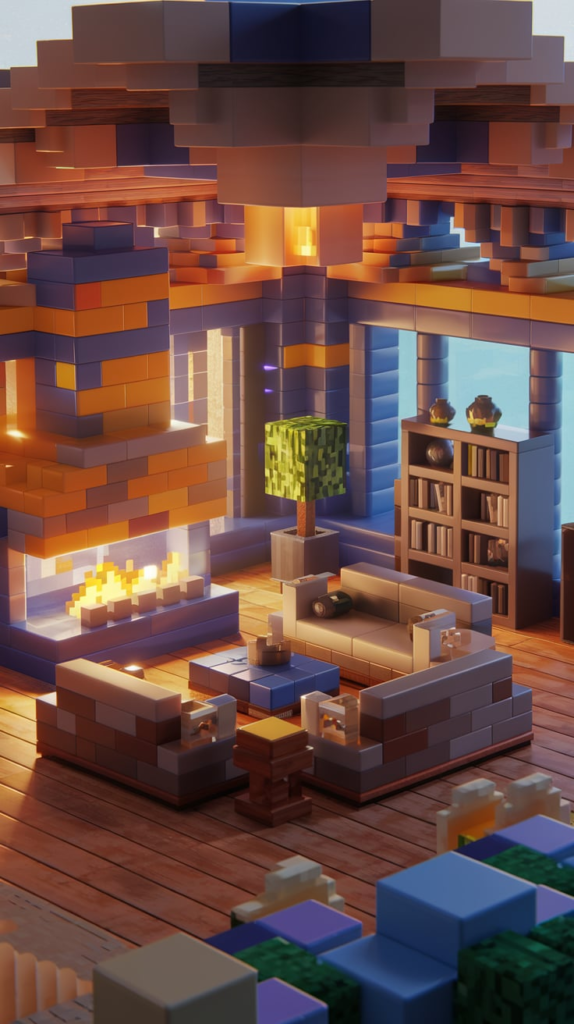 Futuristic Minecraft Living Room