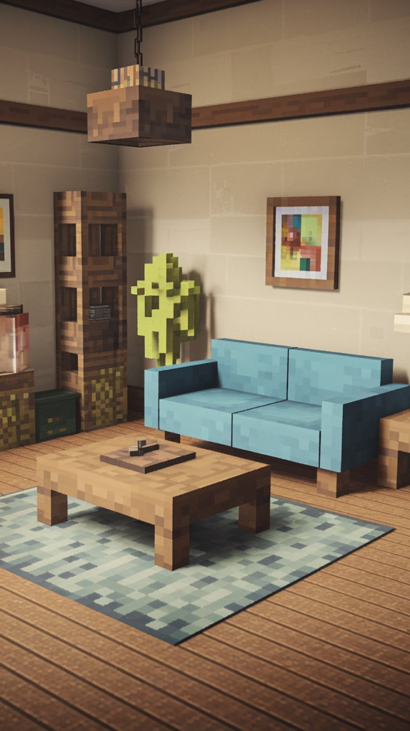 Jungle Minecraft Living Room