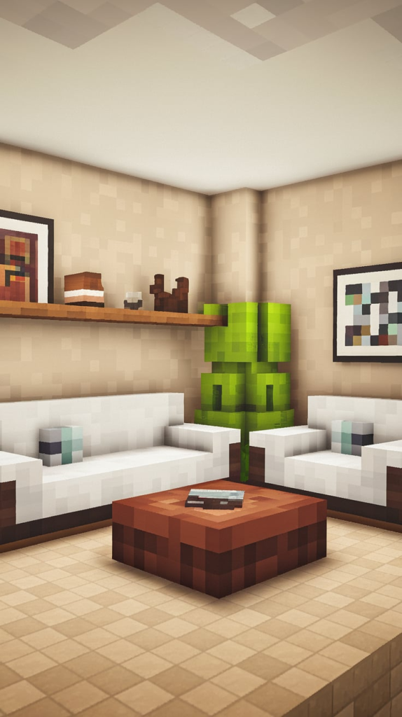 Sky Lounge Minecraft Living Room