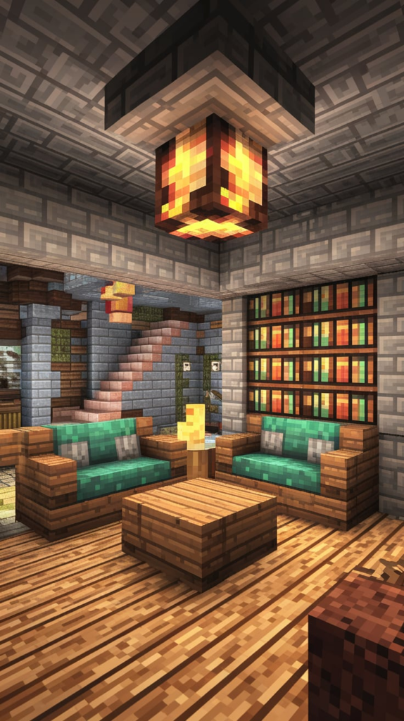 Frozen Tundra Minecraft Living Room