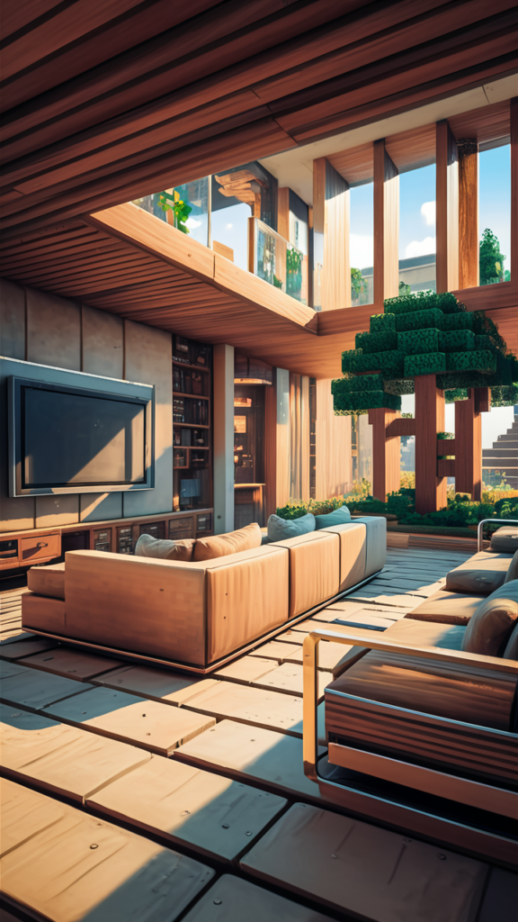 Gothic Minecraft Living Room
