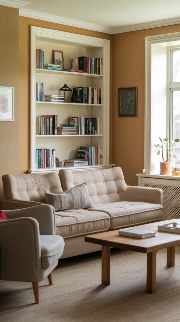 Natural elements in living room