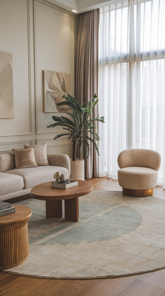 Gallery wall in living room