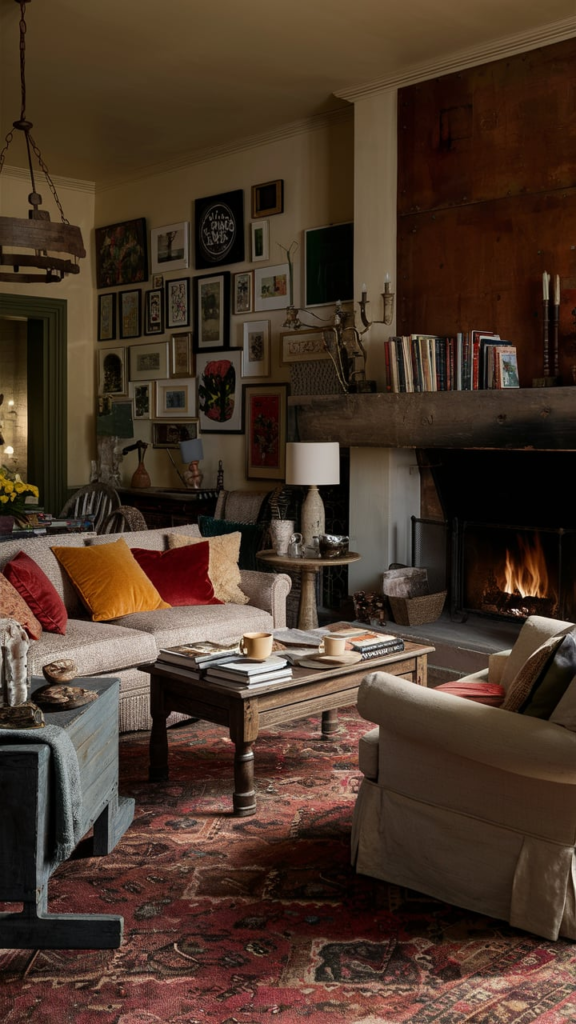 Layered textures and colors