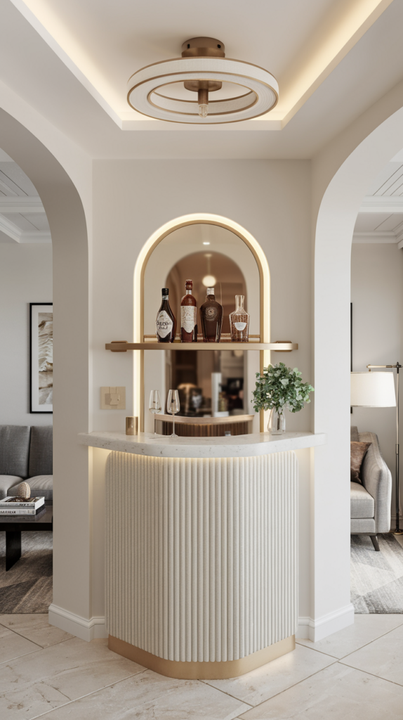 Built-In Wine Rack Bar