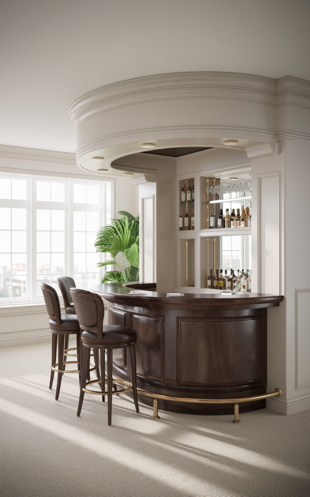 Custom Built Bar with Seating