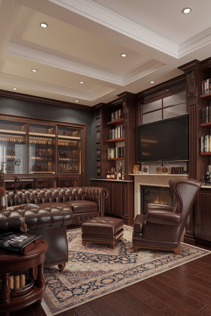 Living Room Built-In Bar Ideas