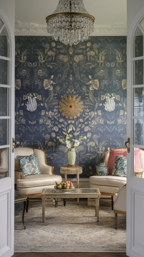 Vintage sofa and armchair