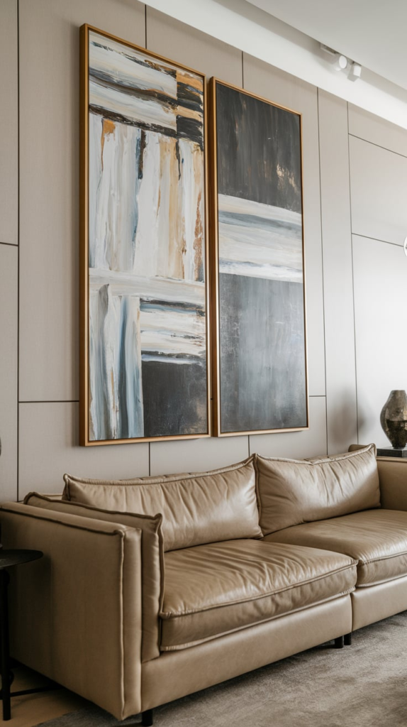 Tapestry behind couch