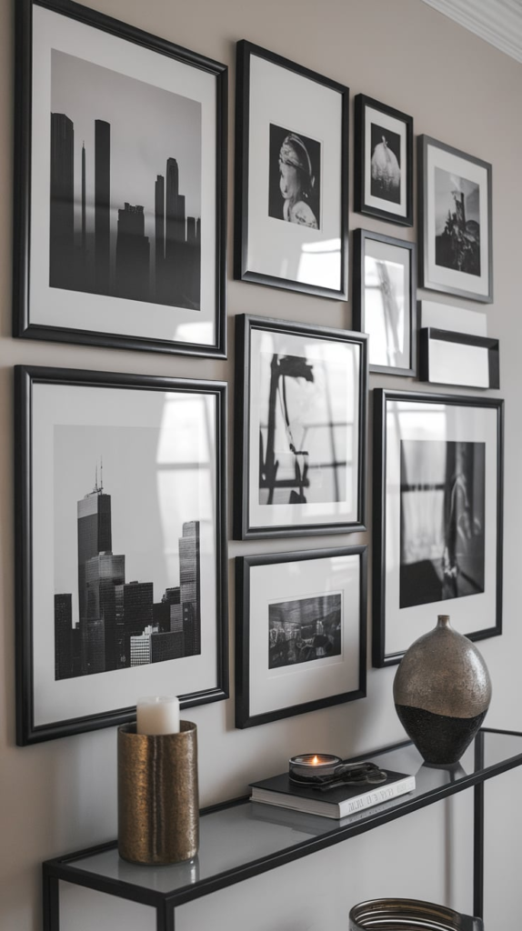 Macramé wall hanging behind couch