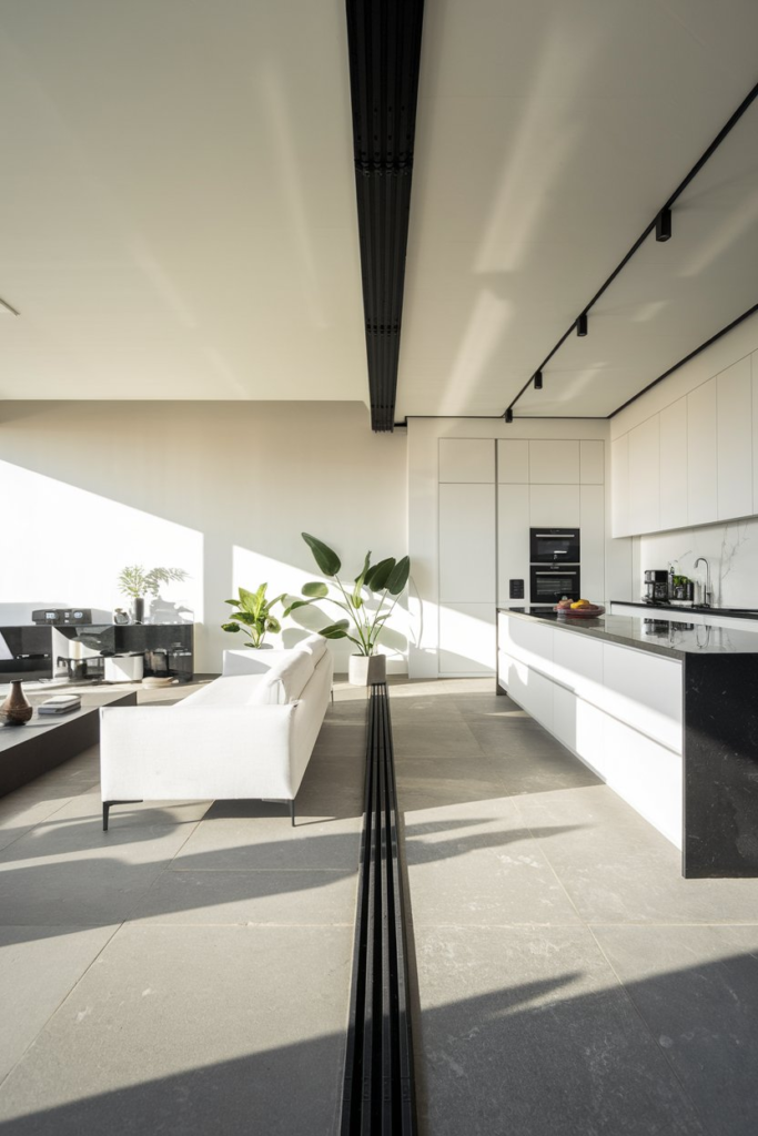 Charcoal Grey and Rose Gold Interior Palette
