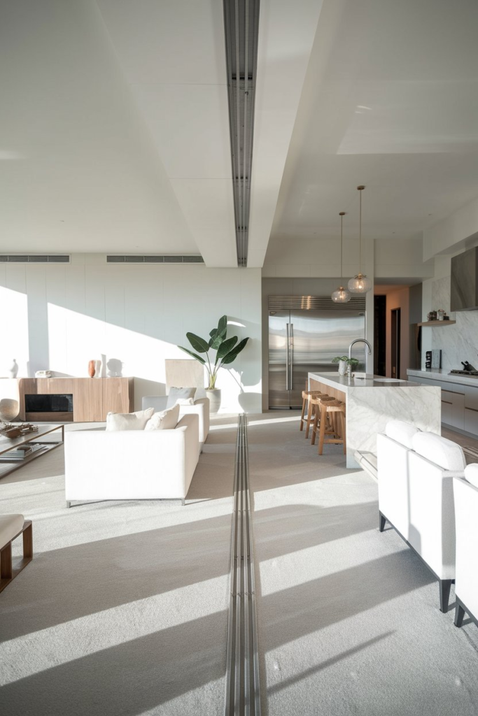 Bright Yellow and White Interior Palette
