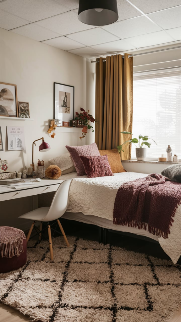 Layered Lighting in Dorm Room