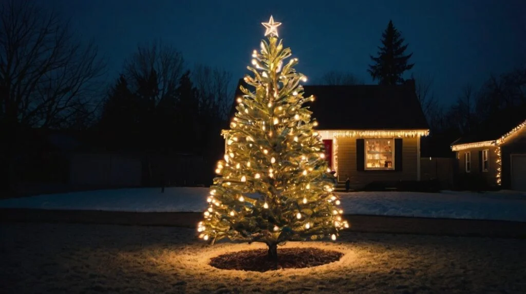 Build a Radiant Outdoor Christmas Tree