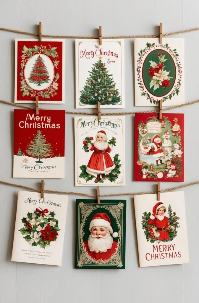 Repurposed Vintage Christmas Cards