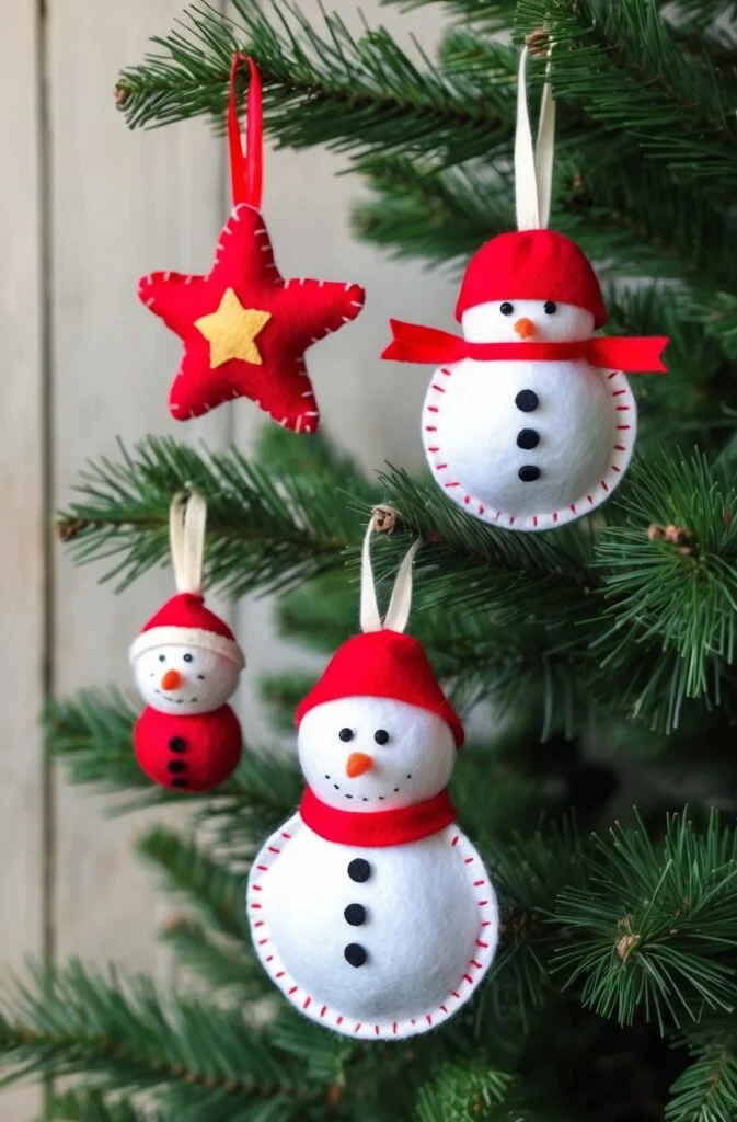 Cozy DIY Felt Ornaments