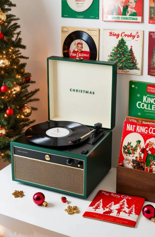 Nostalgic Christmas Music on Vinyl