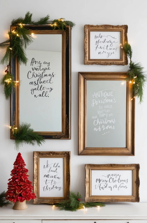 Antique Frames and Mirrors for Festive Flair