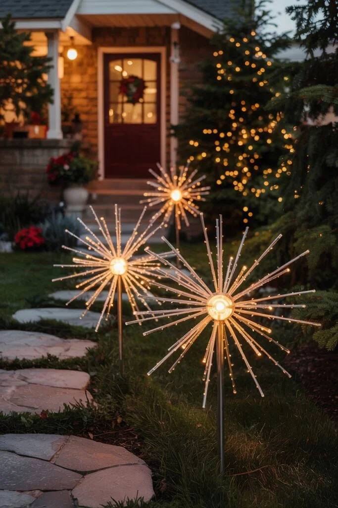 Outdoor Starburst Pathway Lights