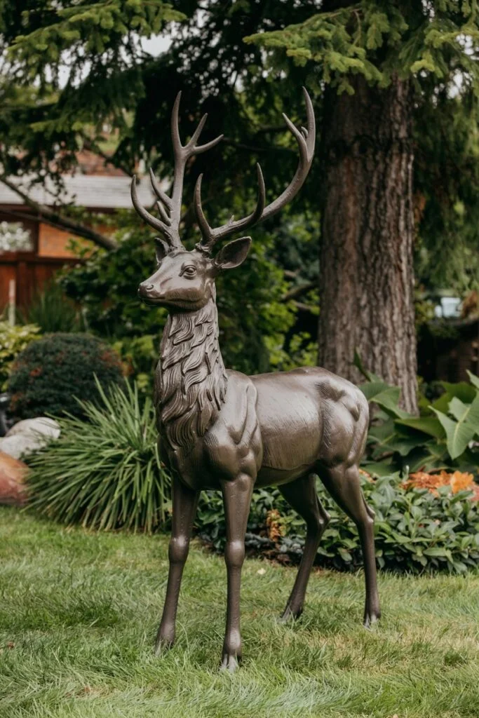 Regal Deer Statue