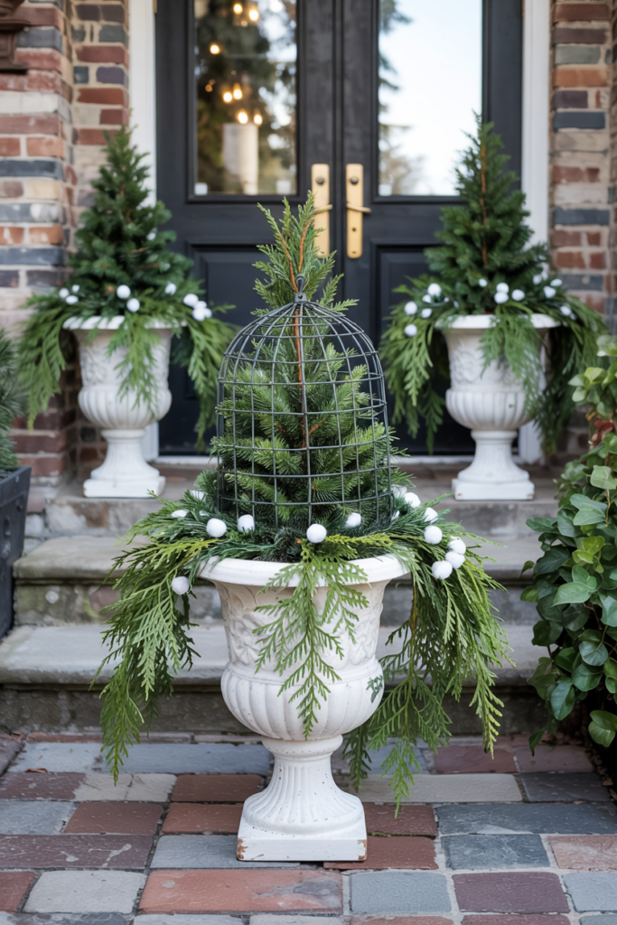 Drippy Evergreen Urn Filler with Cage