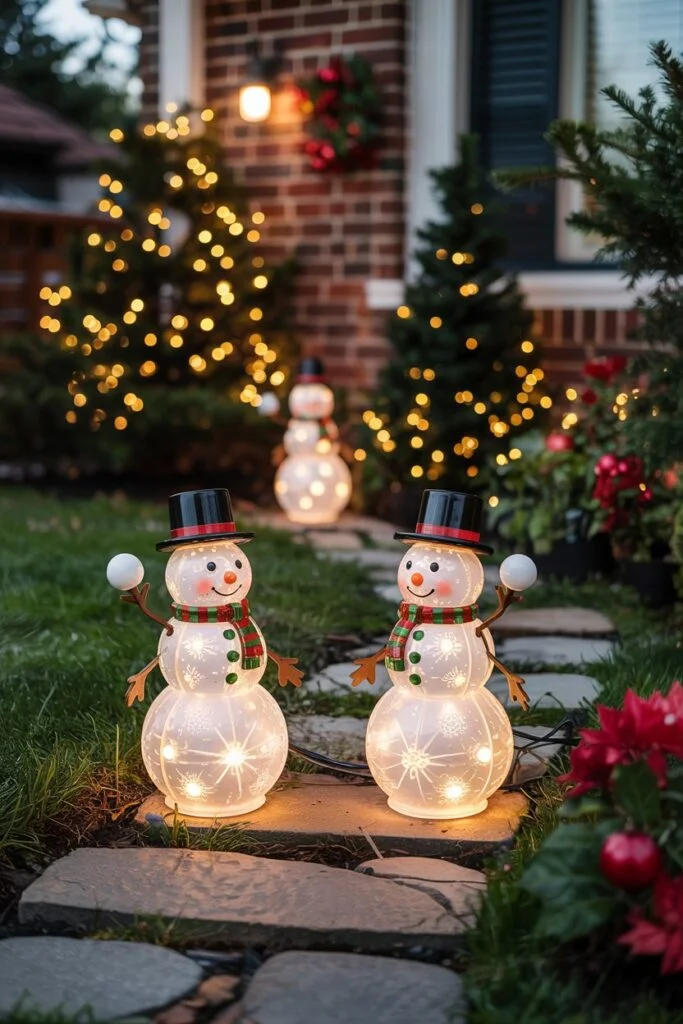 Solar Christmas Pathway Light Set