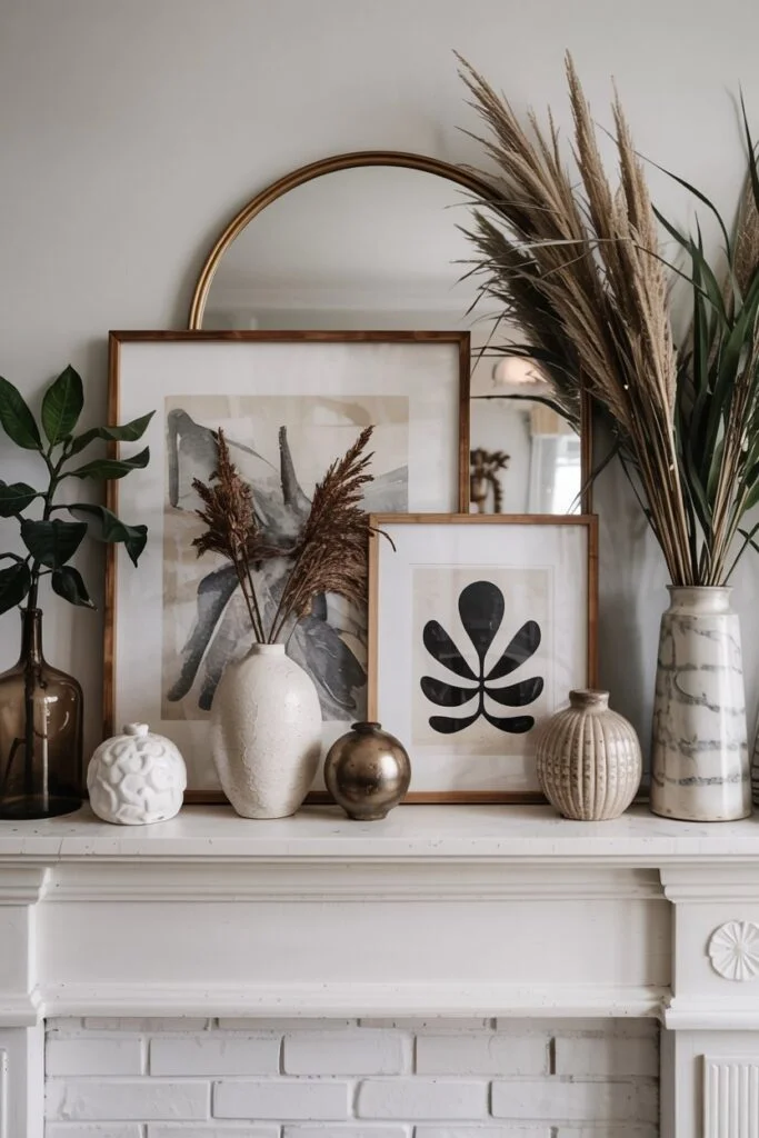 Asymmetrical Mantel Arrangement