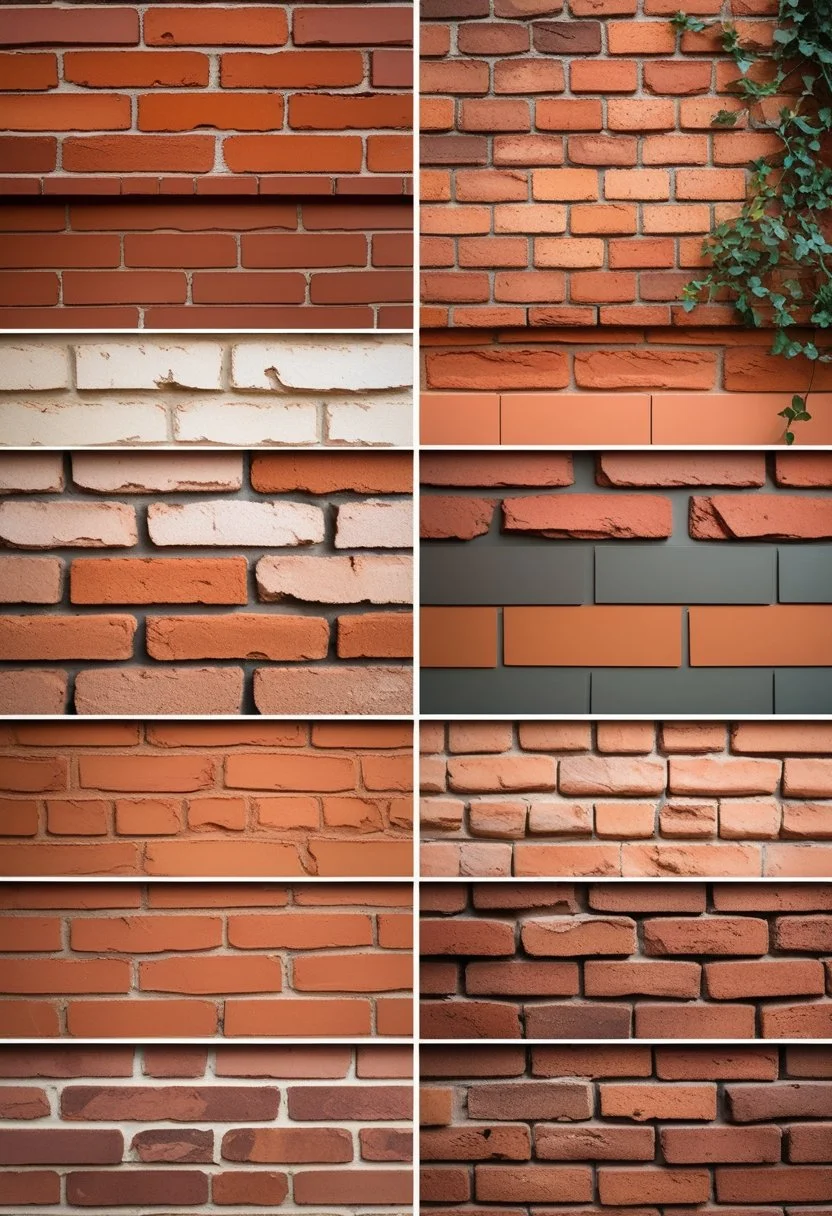 Terracotta painted brick exterior
