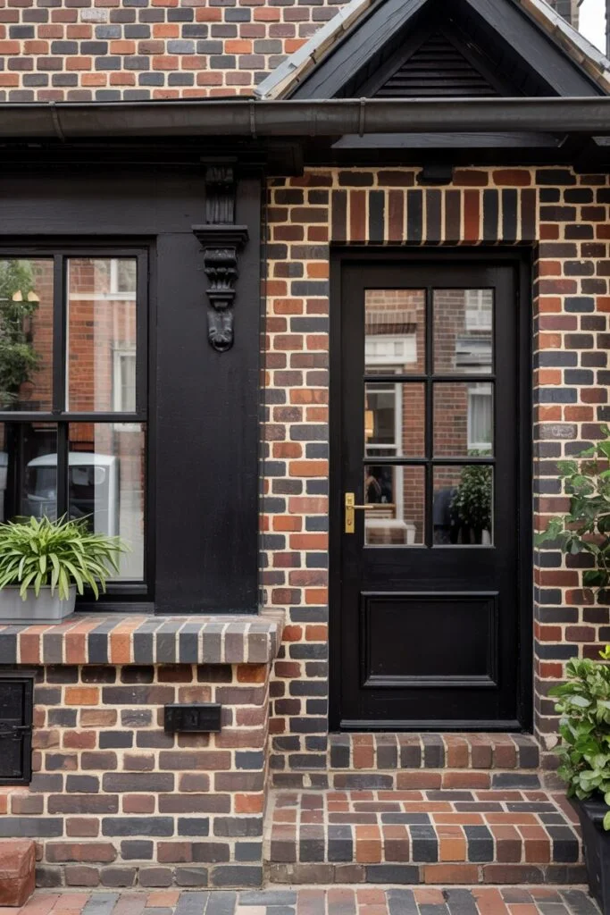 Classic Black with red brick