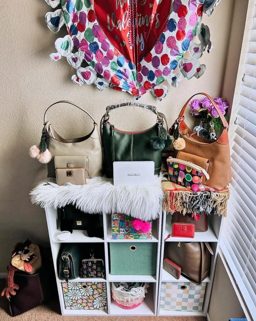 Colorful Cube Purse Storage