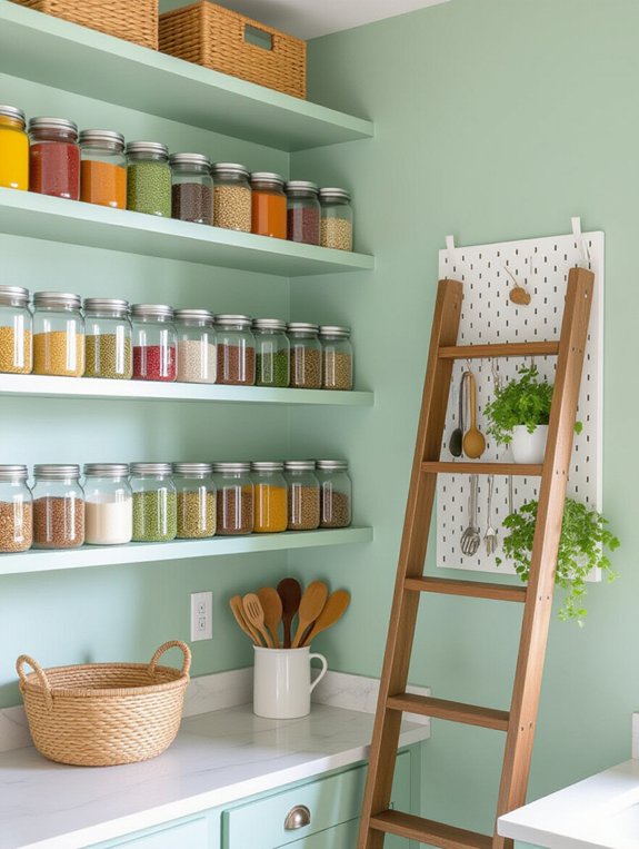 organized kitchen pantry