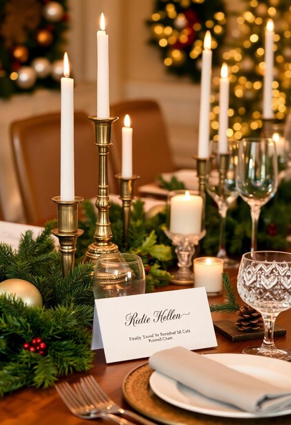 personalized christmas place cards