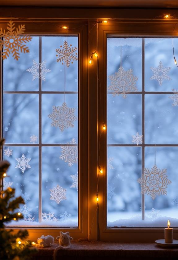 handmade paper snowflakes