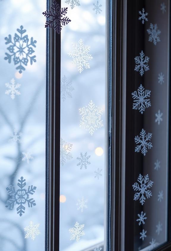 snowflake window stickers
