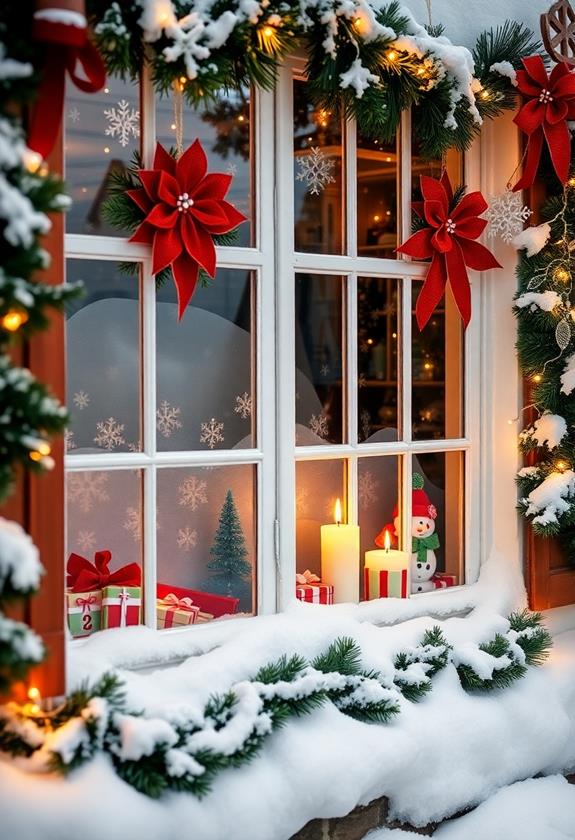 Advent calendar window decoration