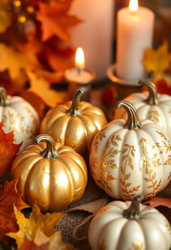 luxurious gold leaf design