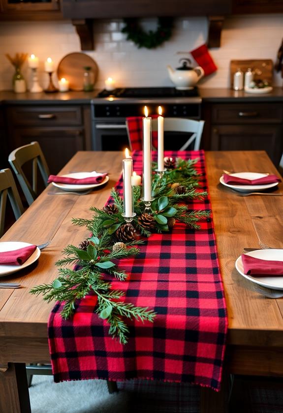 holiday-themed table runner