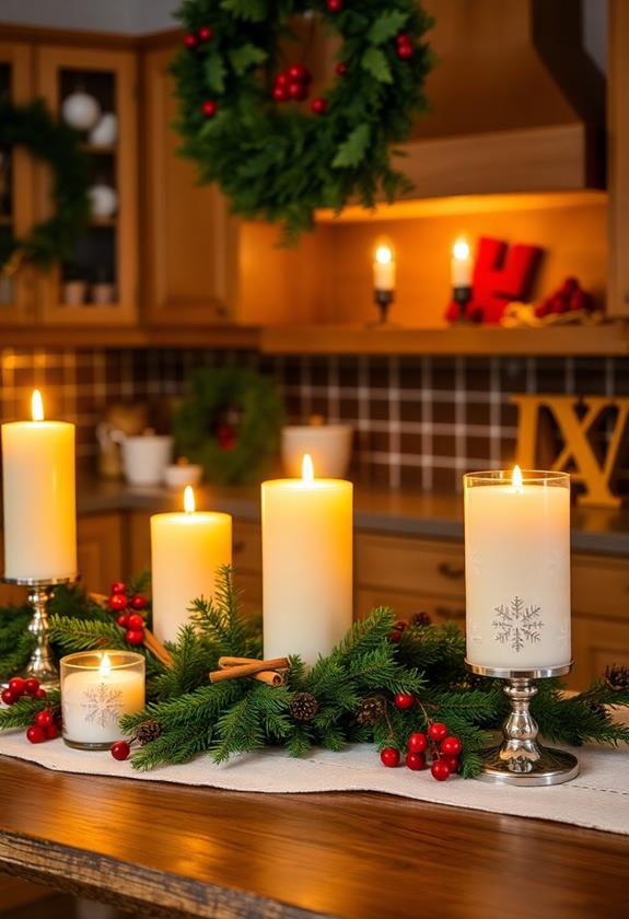 holiday scented candles