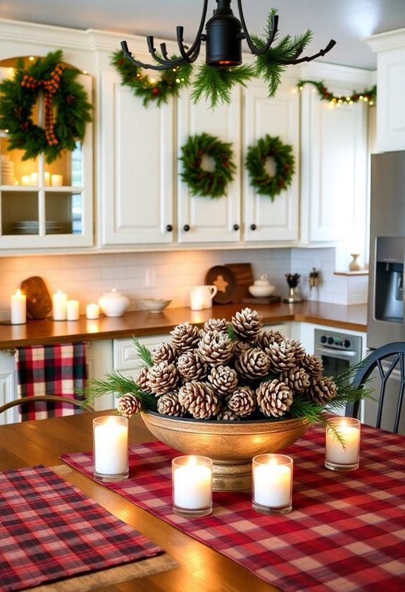 pinecone holiday decorations