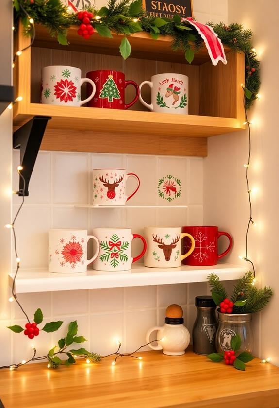 holiday mug display