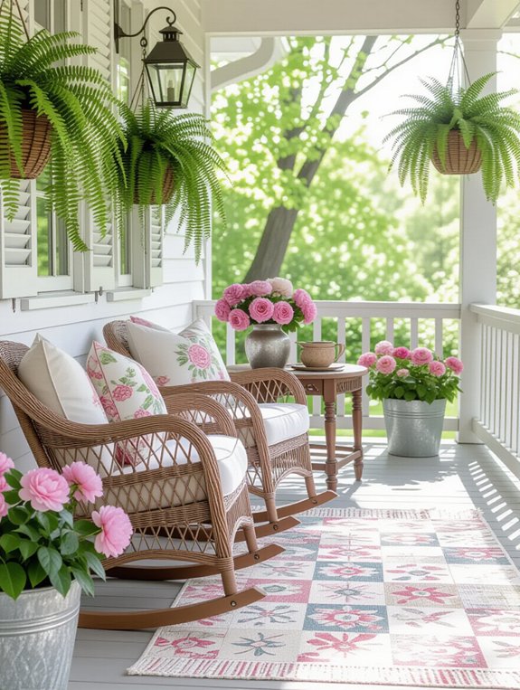 vintage style porch decor
