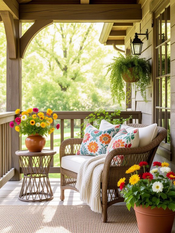 mixed materials porch design