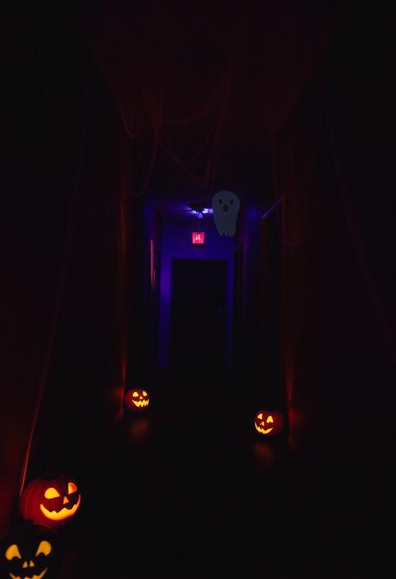 eerie glow in corridors