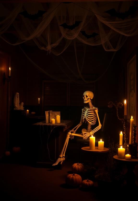 skeleton reception area design