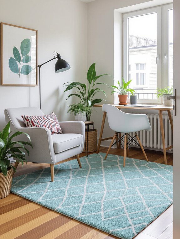 area rugs defining zones